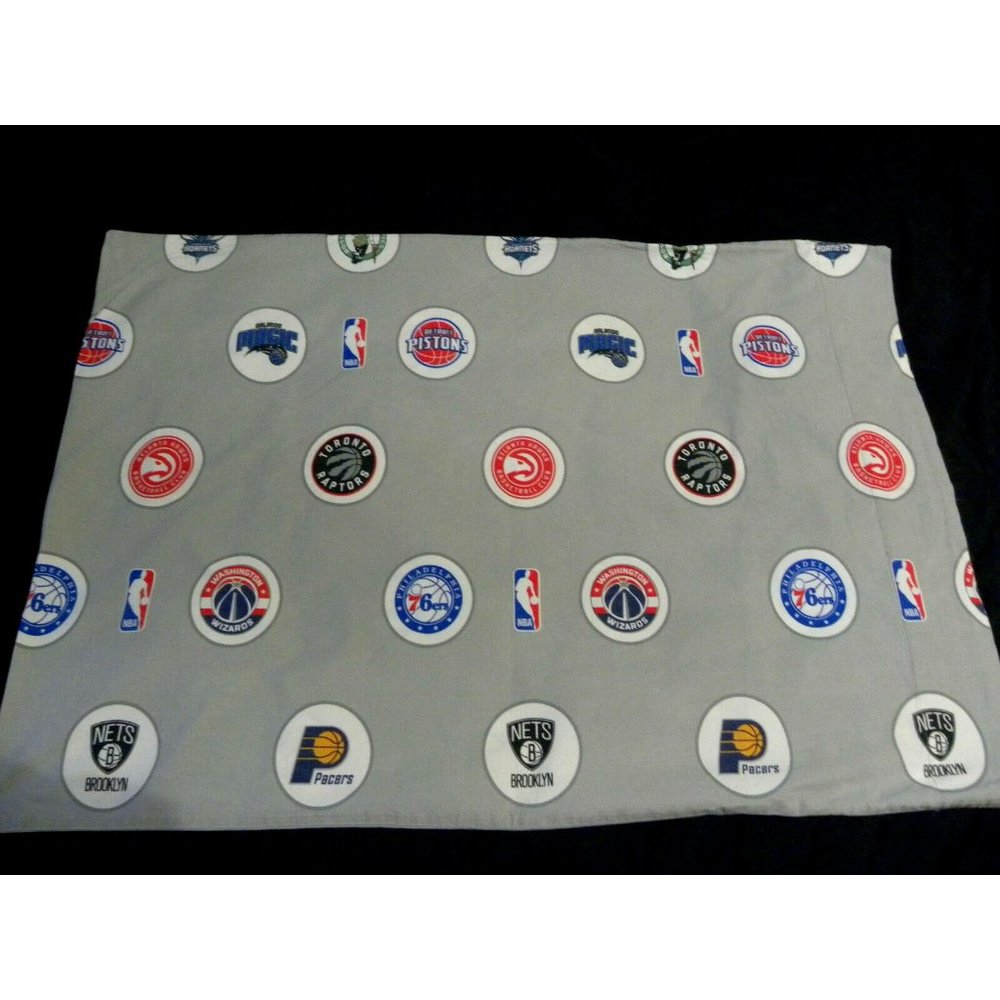 Pottery Barn Teen STD Pillowcase Pair NBA Eastern Conference Team Basket Ball